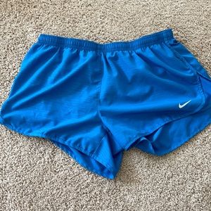 Blue Nike shorts